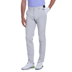 GoPlayer Men's Elastic Waist Punching Golf Pants (Cold Gray)