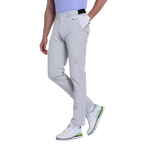 GoPlayer Men's Elastic Waist Punching Golf Pants (Cold Gray)