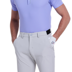 GoPlayer Men's Elastic Waist Punching Golf Pants (Cold Gray)