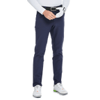GoPlayer Men's Autumn and Winter Elastic Waist Golf Pants (Navy Blue)