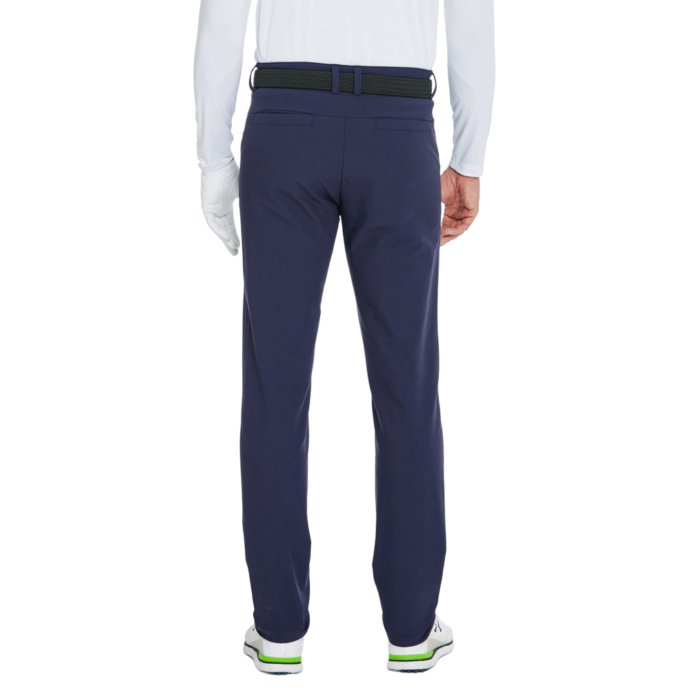 GoPlayer Men's Autumn and Winter Elastic Waist Golf Pants (Navy Blue)