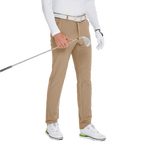 GoPlayer Men's Autumn and Winter Elastic Waist Golf Pants (Khaki)