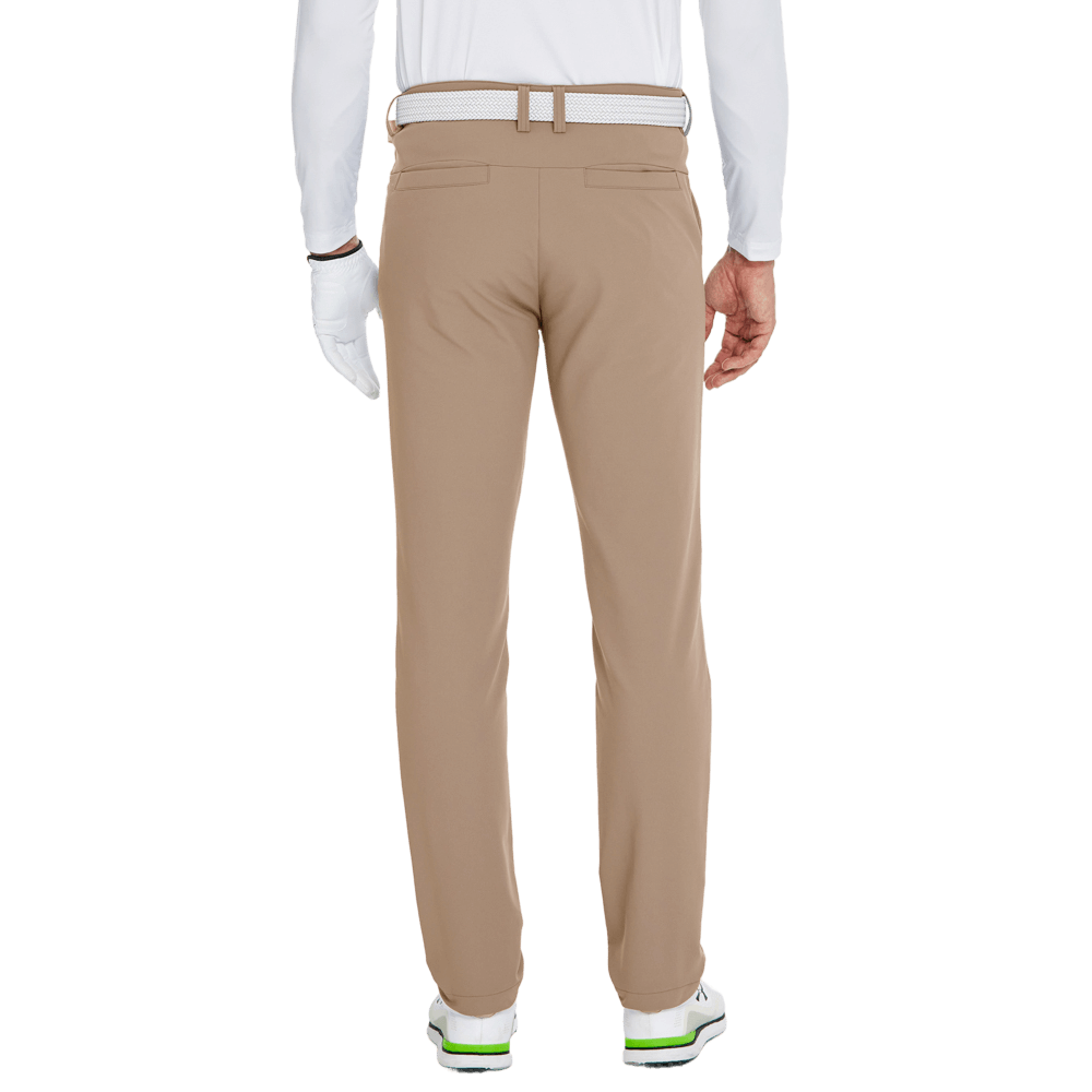 GoPlayer Men's Autumn and Winter Elastic Waist Golf Pants (Khaki)