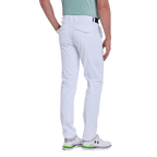 GoPlayer メンズ エラスティック ゴルフパンツ (ホワイト)