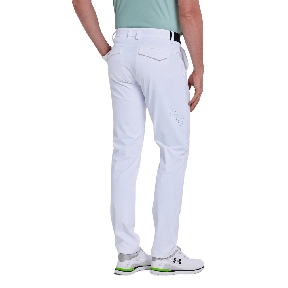 GoPlayer メンズ エラスティック ゴルフパンツ (ホワイト)