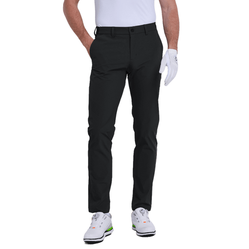 GoPlayer メンズ エラスティック ゴルフパンツ (ブラック)
