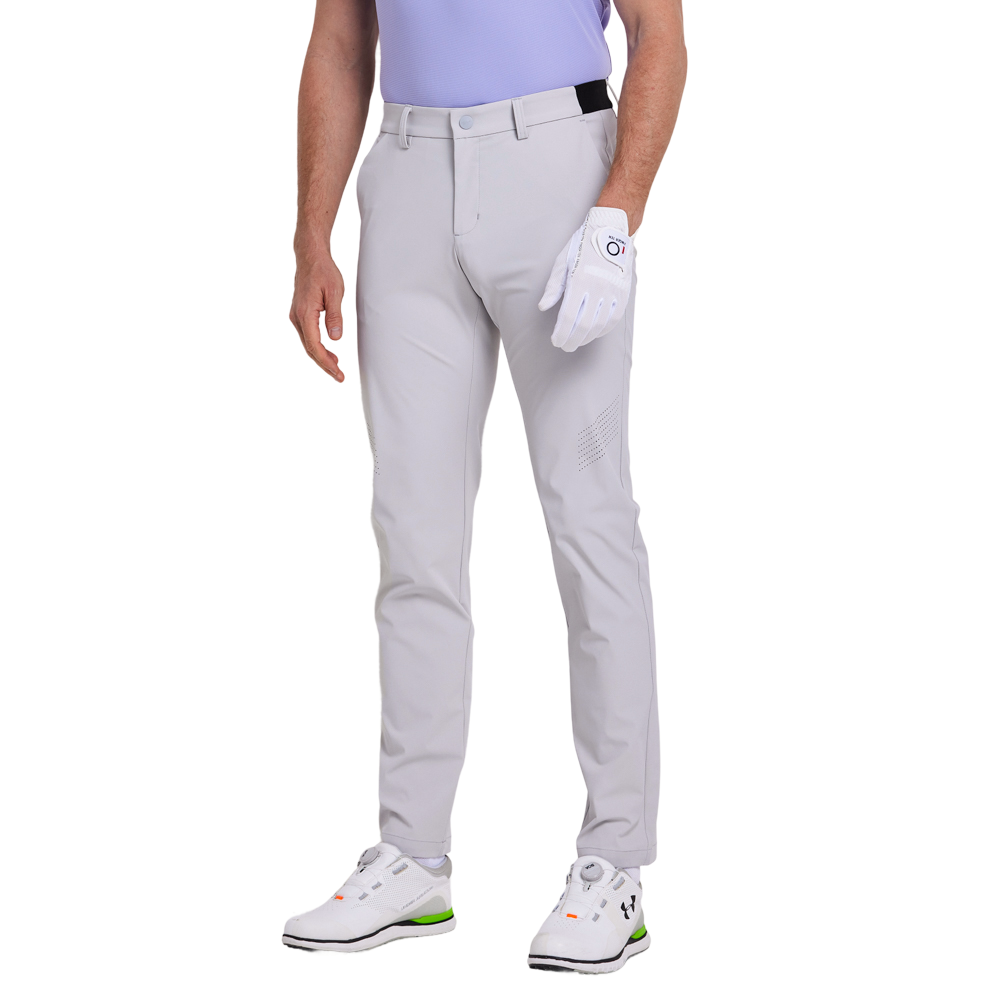GoPlayer Men's Elastic Golf Pants (Light Gray)