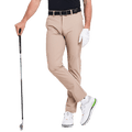 GoPlayer男彈性斜紋高爾夫長褲(卡其)