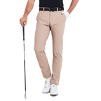 GoPlayer男彈性斜紋高爾夫長褲(卡其)