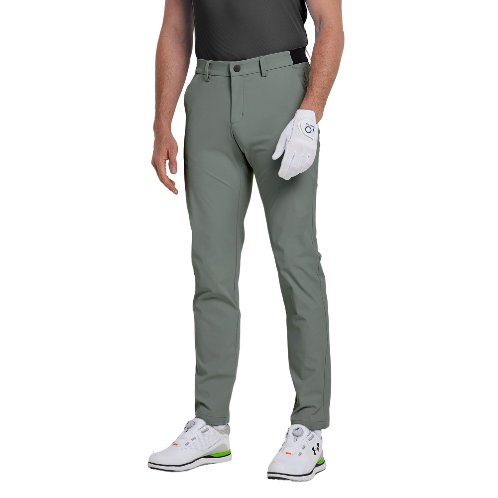 GoPlayer メンズ 4WAYストレッチゴルフパンツ（豆緑）