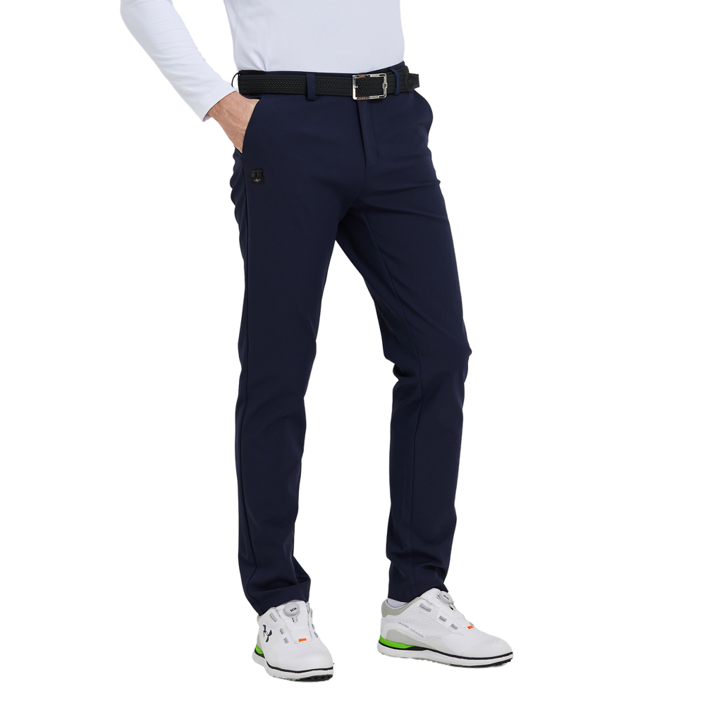 GoPlayer男四面彈高爾夫長褲(藏青)