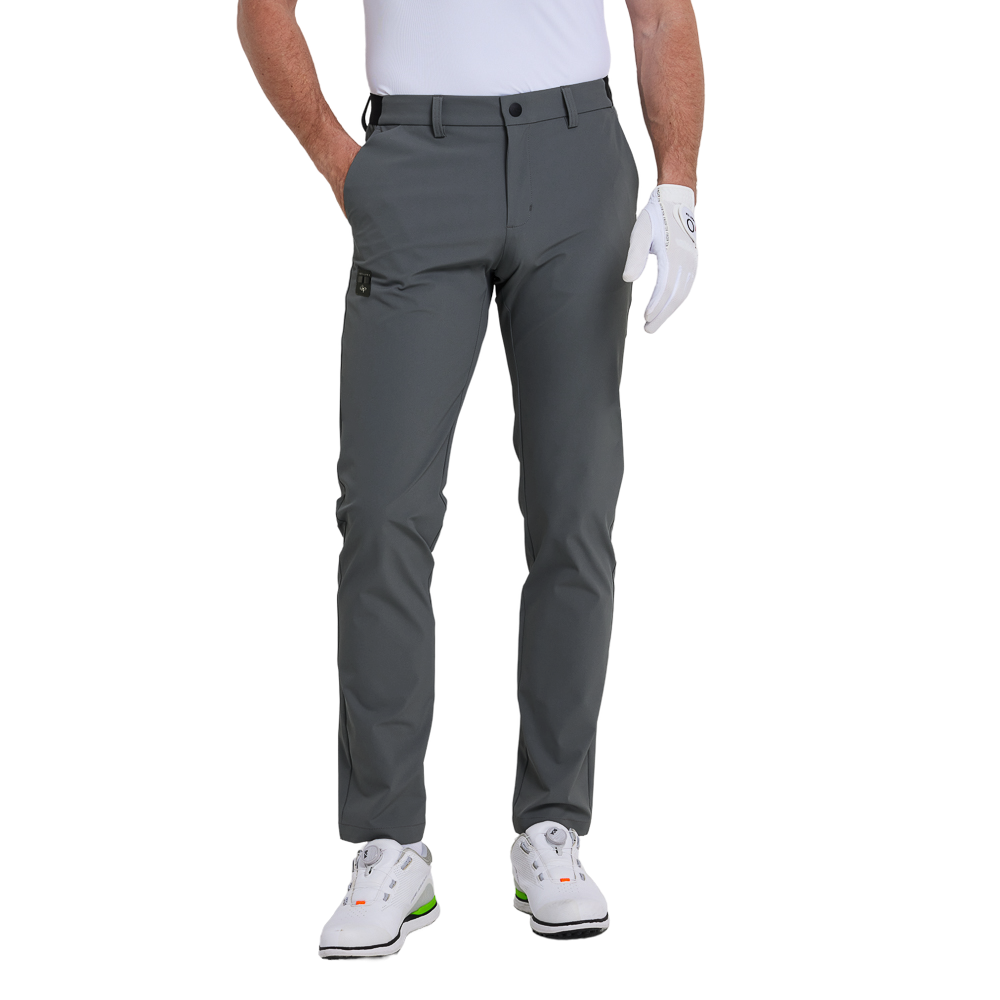GoPlayer Men's 4-Way Stretch Golf Pants (Dark Gray)