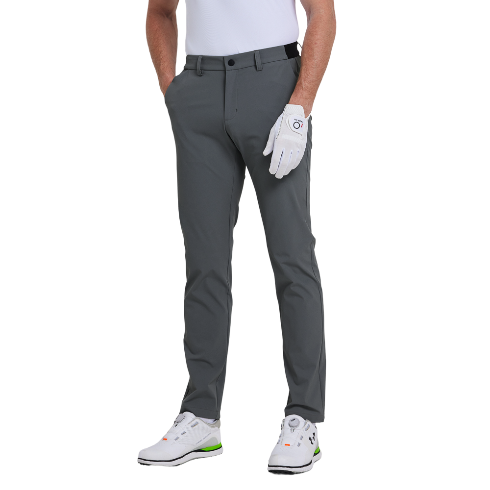 GoPlayer Men's 4-Way Stretch Golf Pants (Dark Gray)