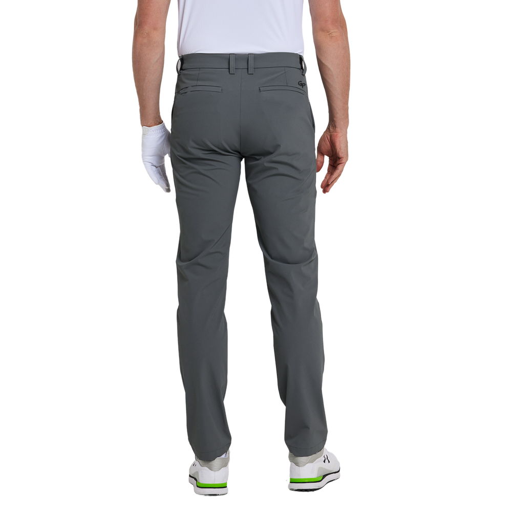 GoPlayer Men's 4-Way Stretch Golf Pants (Dark Gray)