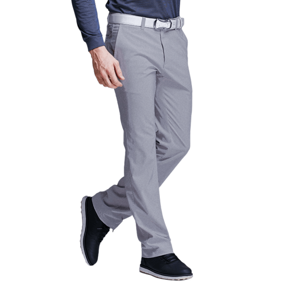 GoPlayer elastic waist quick-drying golf trousers (double yarn medium gray)