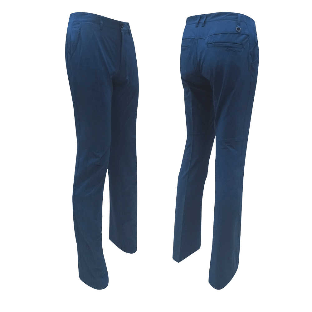 GoPlayer elastic waist quick-drying golf trousers (double yarn blue)