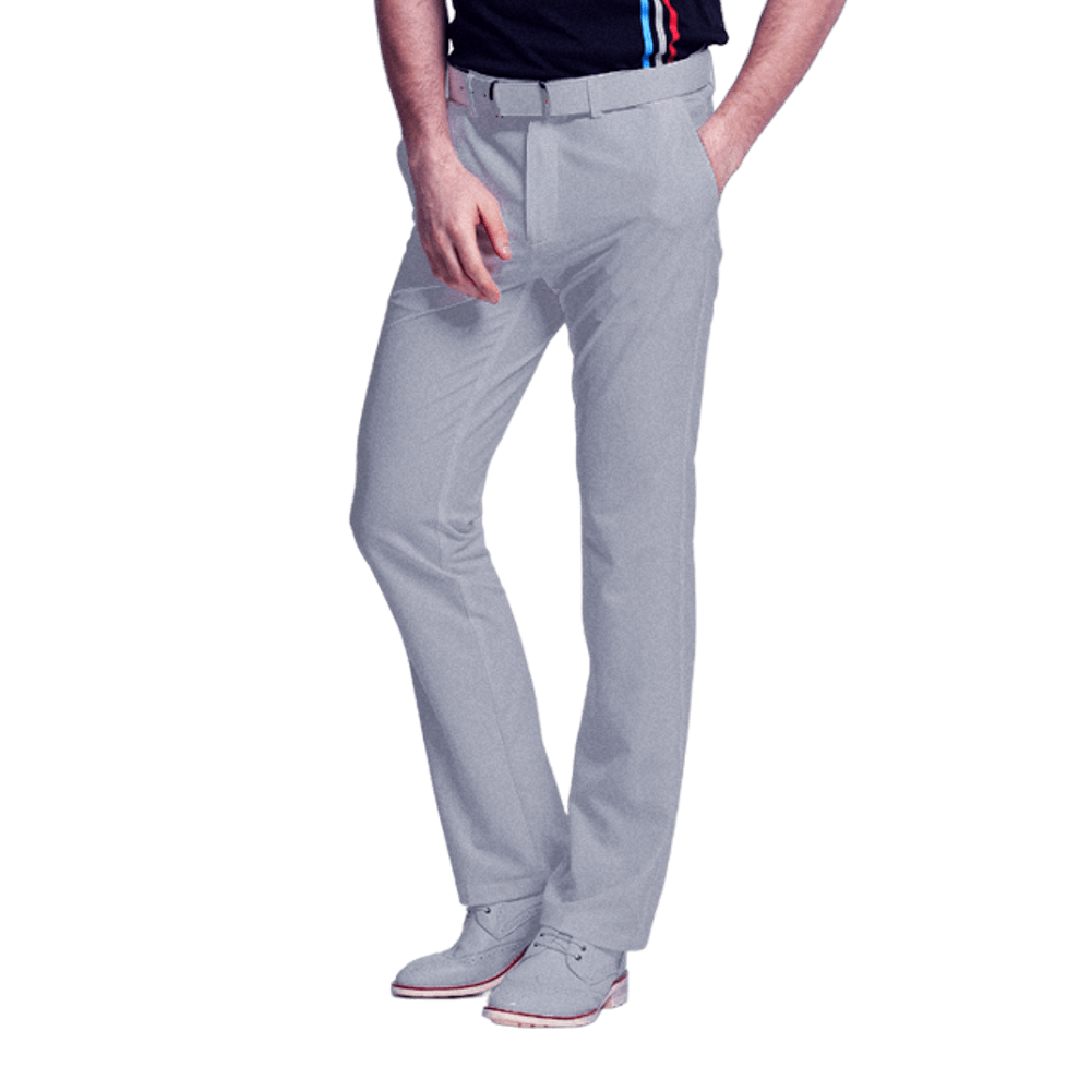 GoPlayer ウエストゴム速乾ゴルフパンツ (ライトグレー無地)
