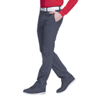 GoPlayer 伸縮性ウエスト速乾性ゴルフ パンツ (グレーのチェック柄)