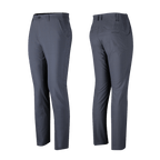 GoPlayer 伸縮性ウエスト速乾性ゴルフ パンツ (グレーのチェック柄)