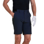 GoPlayer Men's Elastic Waist Quick-Dry Shorts (Navy) 2026