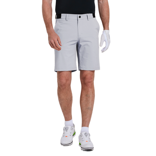 GoPlayer Men's Elastic Waist Quick Dry Shorts (Light Grey) 2026