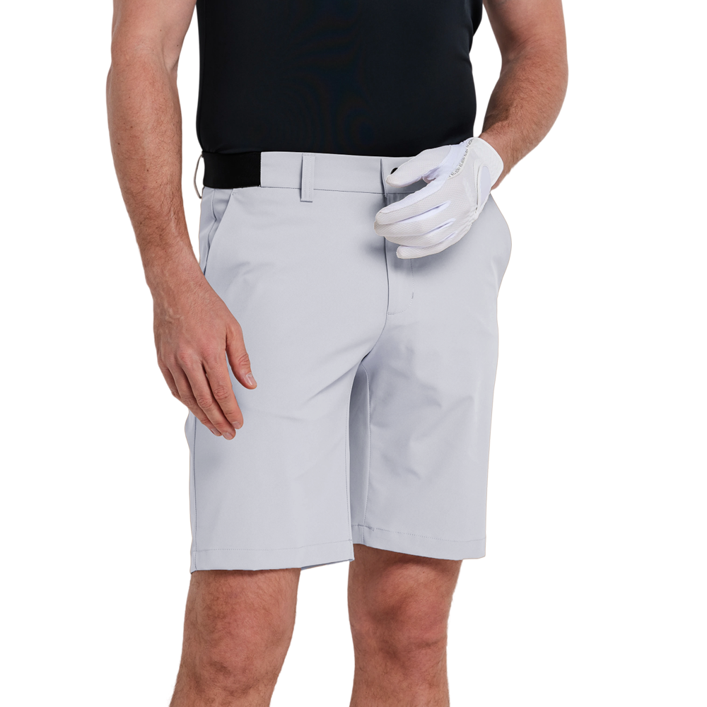 GoPlayer Men's Elastic Waist Quick Dry Shorts (Light Grey) 2026