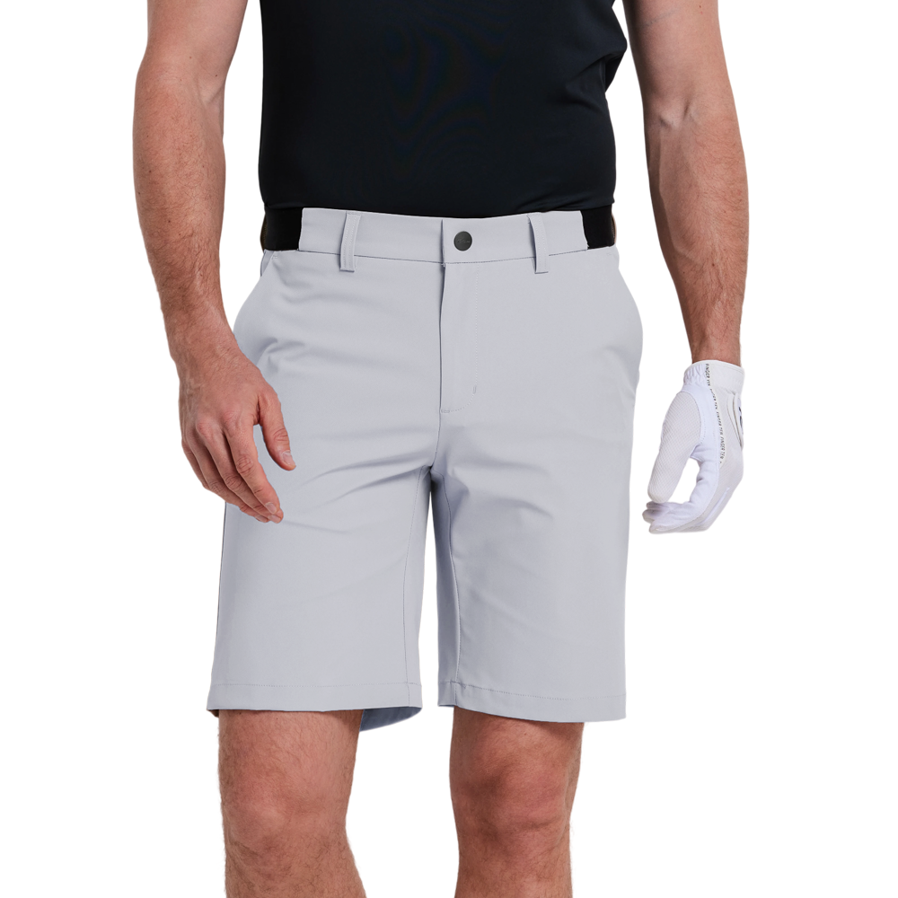 GoPlayer Men's Elastic Waist Quick Dry Shorts (Light Grey) 2026