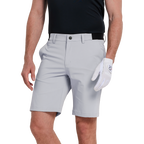 GoPlayer Men's Elastic Waist Quick Dry Shorts (Light Grey) 2026
