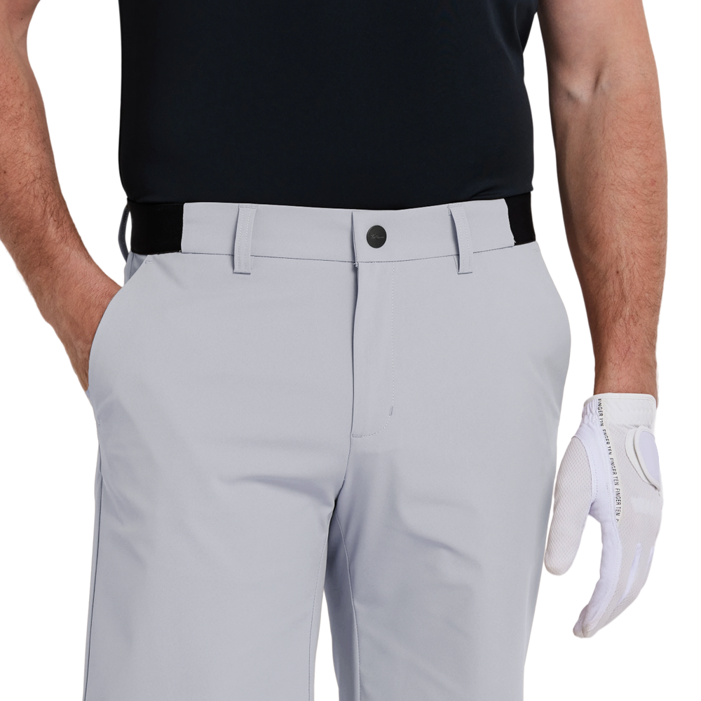 GoPlayer Men's Elastic Waist Quick Dry Shorts (Light Grey) 2026