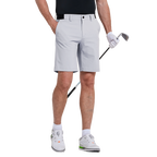 GoPlayer Men's Elastic Waist Quick Dry Shorts (Light Grey) 2026