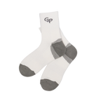 GoPlayer メンズ 竹炭エアクッション ミッドチューブ スポーツ ソックス ホワイト