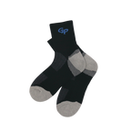 GoPlayer Men's Bamboo Charcoal Air Cushion Mid Tube Sports Socks Black