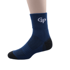 GoPlayer Men's Bamboo Charcoal Air Cushion Mid-tube Sports Socks Blue