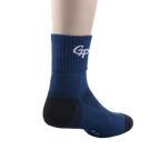 GoPlayer Men's Bamboo Charcoal Air Cushion Mid-tube Sports Socks Blue