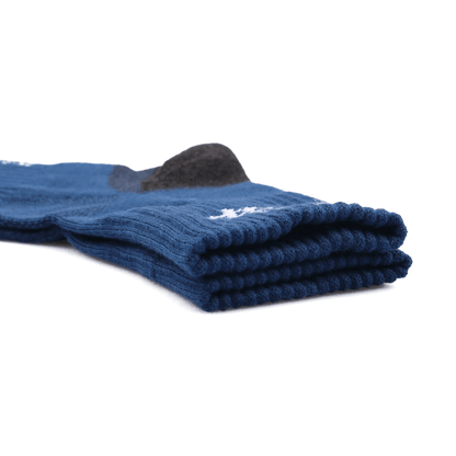 GoPlayer Men's Bamboo Charcoal Air Cushion Mid-tube Sports Socks Blue