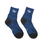 GoPlayer Men's Bamboo Charcoal Air Cushion Mid-tube Sports Socks Blue
