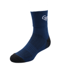 GoPlayer Men's Bamboo Charcoal Air Cushion Mid-tube Sports Socks Blue