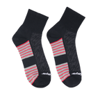 GoPlayer メンズ 細針竹炭アンクルスポーツ ソックス (ブラック)