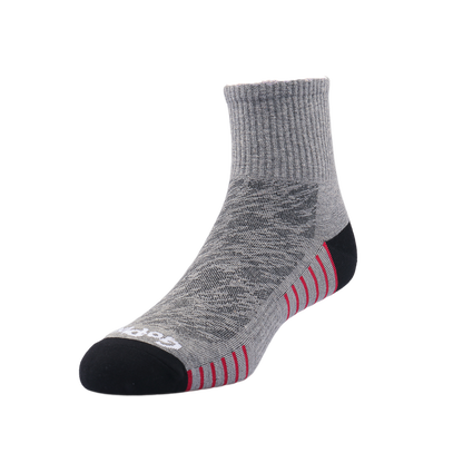 GoPlayer Men's Fine Needle Bamboo Charcoal Ankle Sports Socks (Grey)