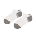 GoPlayer Men's Bamboo Charcoal Air Cushion Sports Ankle Socks (White)