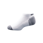 GoPlayer Men's Bamboo Charcoal Air Cushion Sports Ankle Socks (White)