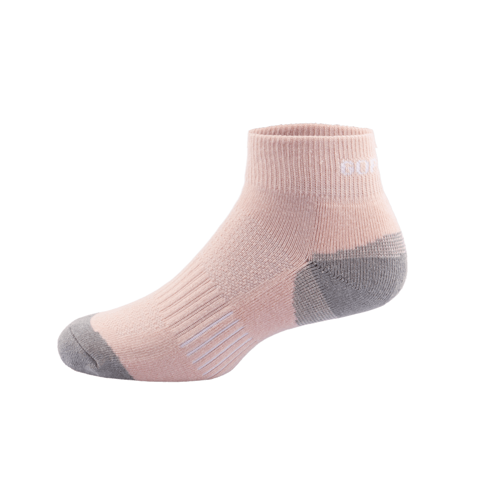 GoPlayer women's bamboo charcoal ankle sports socks (pink)