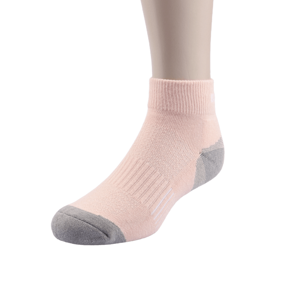 GoPlayer women's bamboo charcoal ankle sports socks (pink)