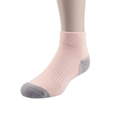 GoPlayer women's bamboo charcoal ankle sports socks (pink)