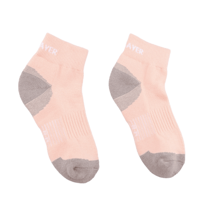 GoPlayer women's bamboo charcoal ankle sports socks (pink)