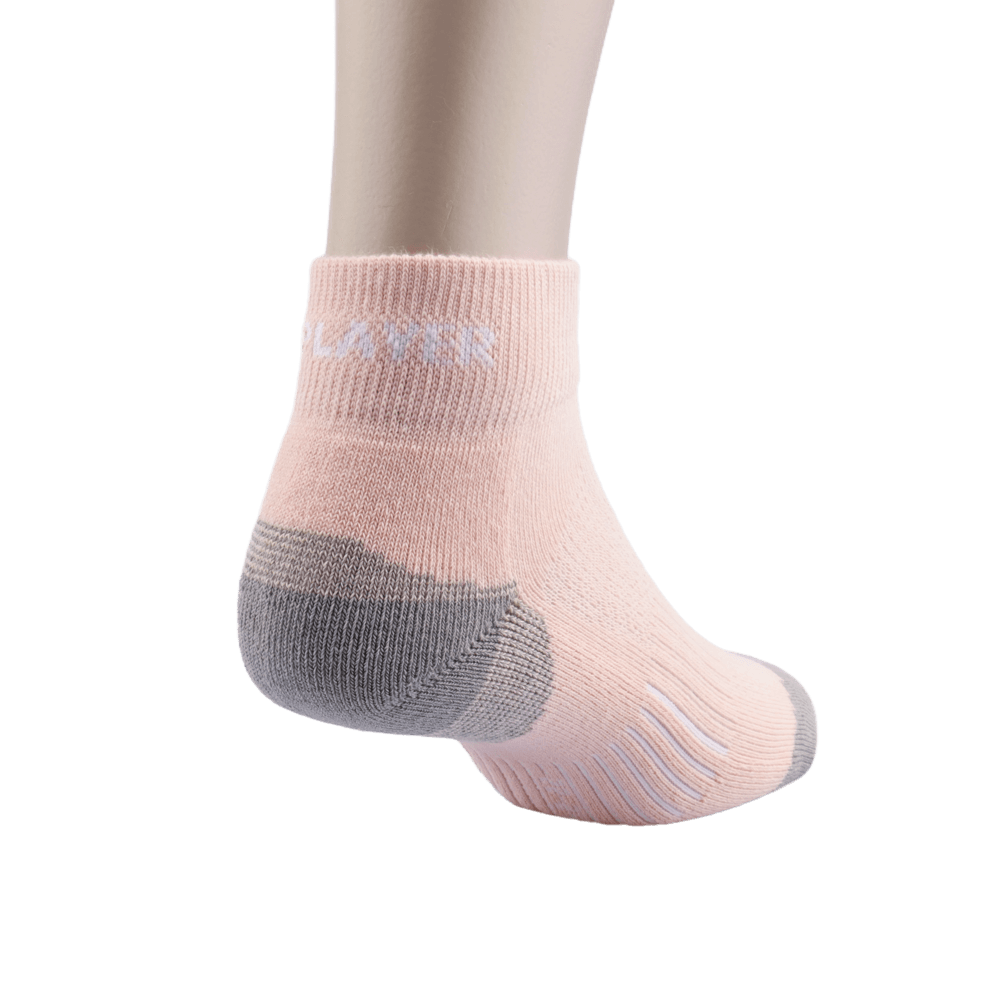 GoPlayer women's bamboo charcoal ankle sports socks (pink)