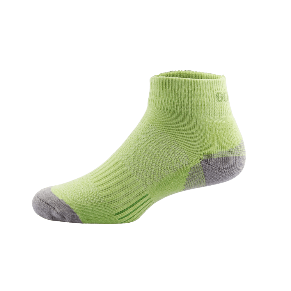 GoPlayer women's bamboo charcoal ankle sports socks (green)