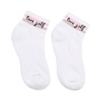 GoPlayer women's golf thick-soled bamboo charcoal socks (white powder)