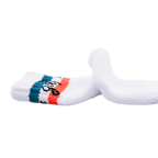 GoPlayer women's golf thick-soled bamboo charcoal socks (white and orange)