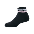 GoPlayer women's golf thick-soled bamboo charcoal socks (black pink)